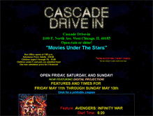 Tablet Screenshot of cascadedrivein.com